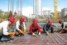 The main building is under construction