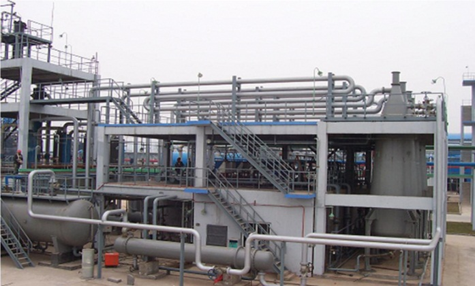 A hydrogen chloride synthesis unit