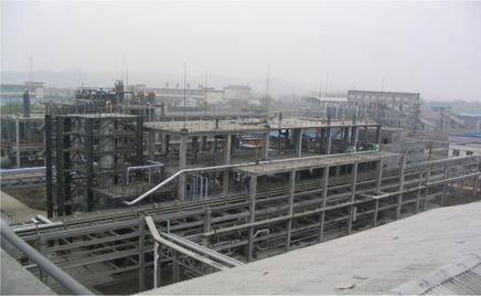 Panoramic view of a PVC polymerization unit